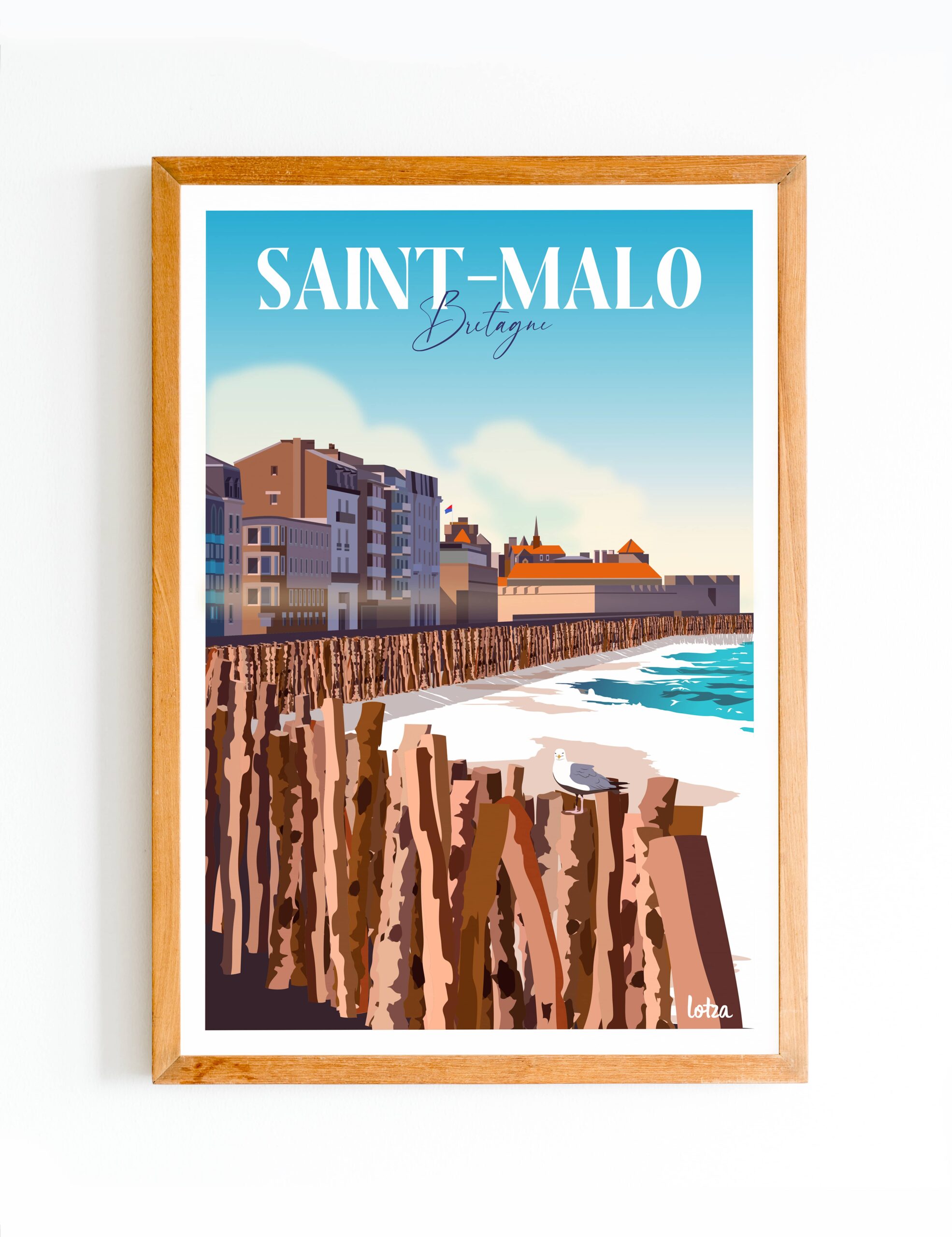 Affiche Saint Malo Lotza Affiches De Voyage