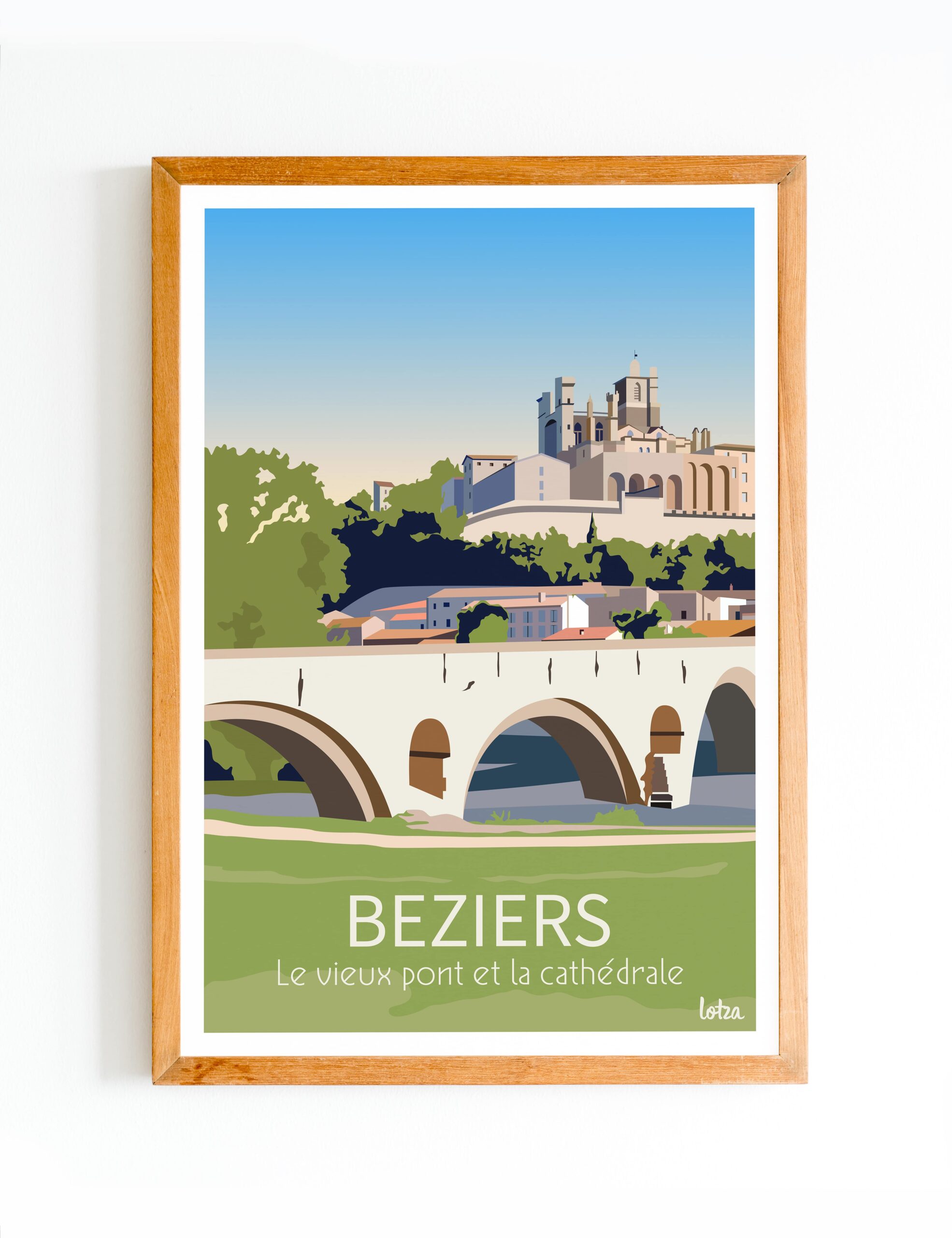 Affiche B Ziers Lotza Affiches De Voyage