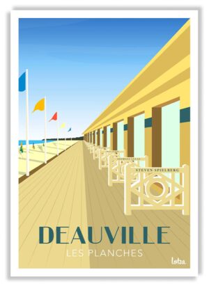 Affiche Planches de Deauville
