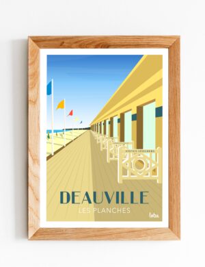 Affiche Planches de Deauville