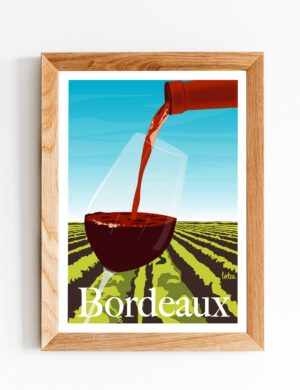 Affiche Vignes de Bordeaux