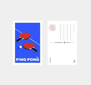 Carte postale Ping-Pong