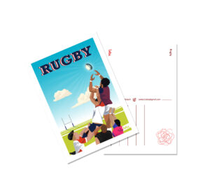 Carte postale Rugby