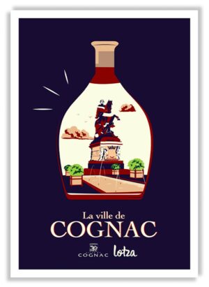 Affiche Cognac (Bouteille)
