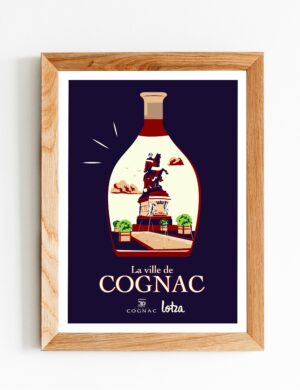 Affiche Cognac (Bouteille)