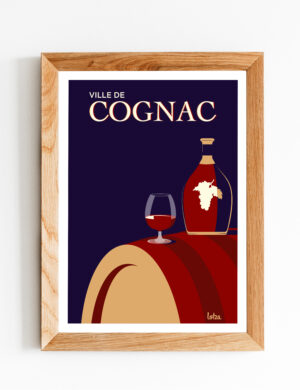 Affiche Cognac (version bleue)