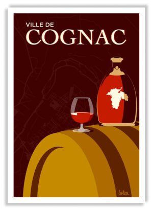 Affiche Cognac (version marron)