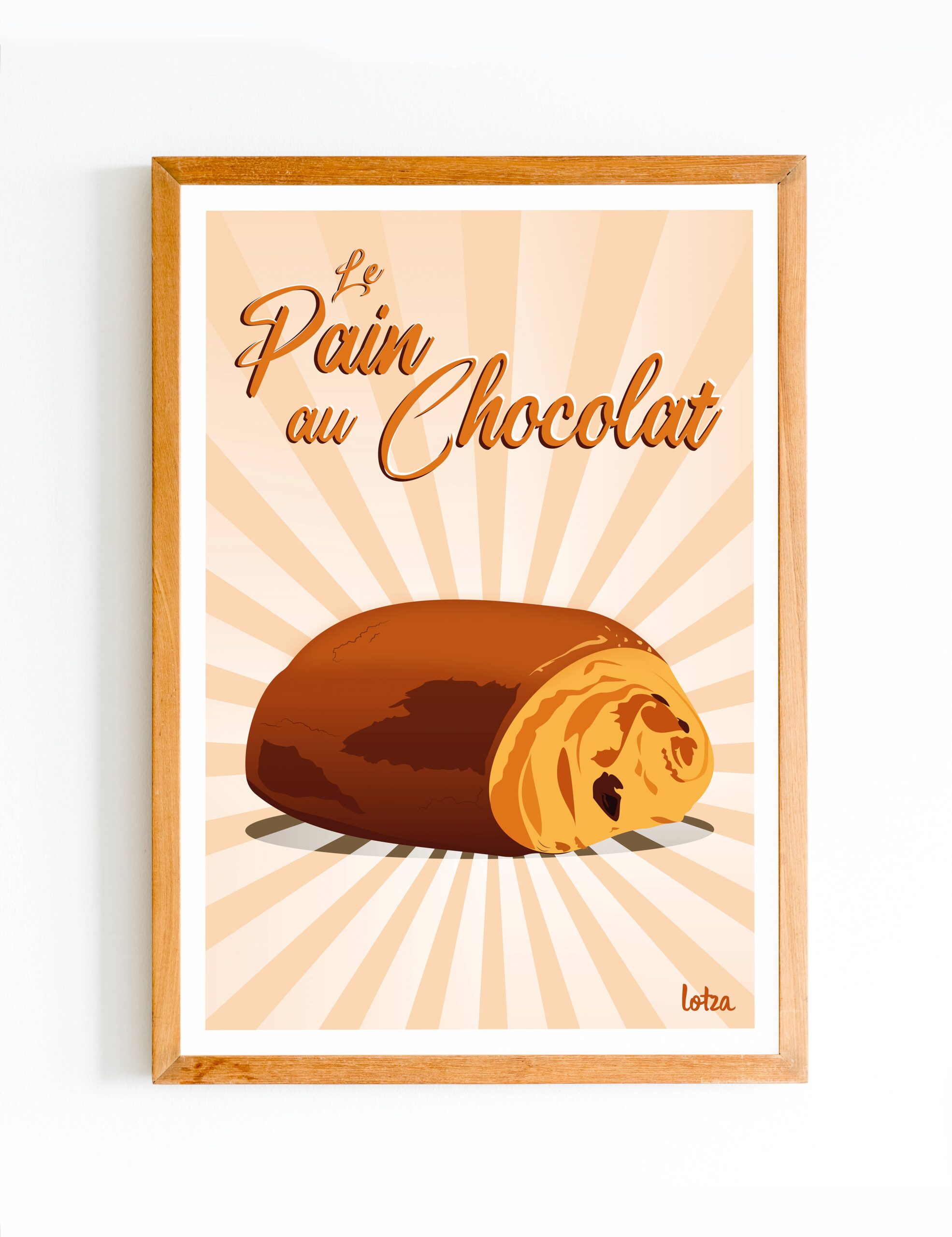 Affiche Pain au Chocolat  Lotza - Affiches de voyage