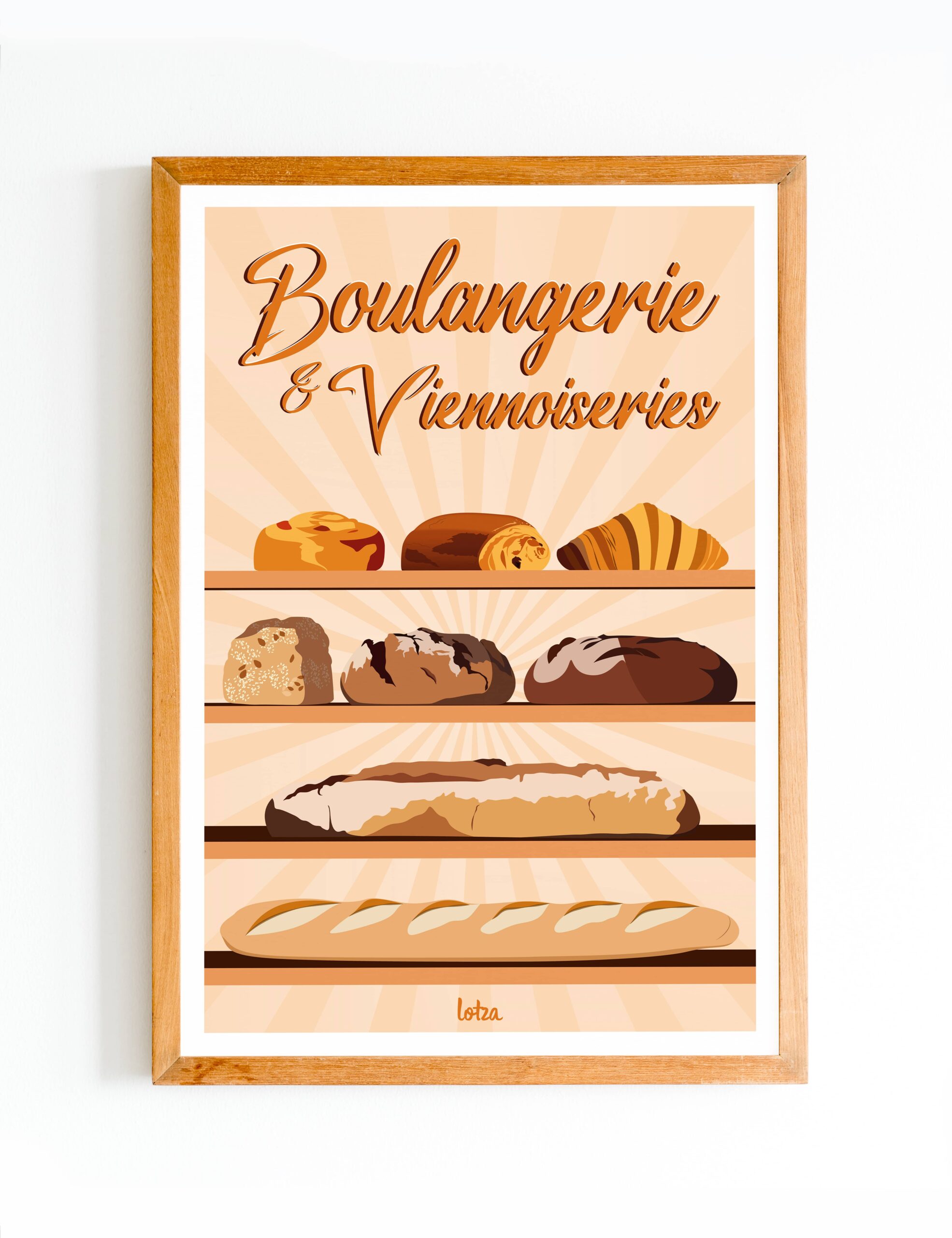 Affiche Boulangerie Viennoiseries Lotza Affiches De Voyage